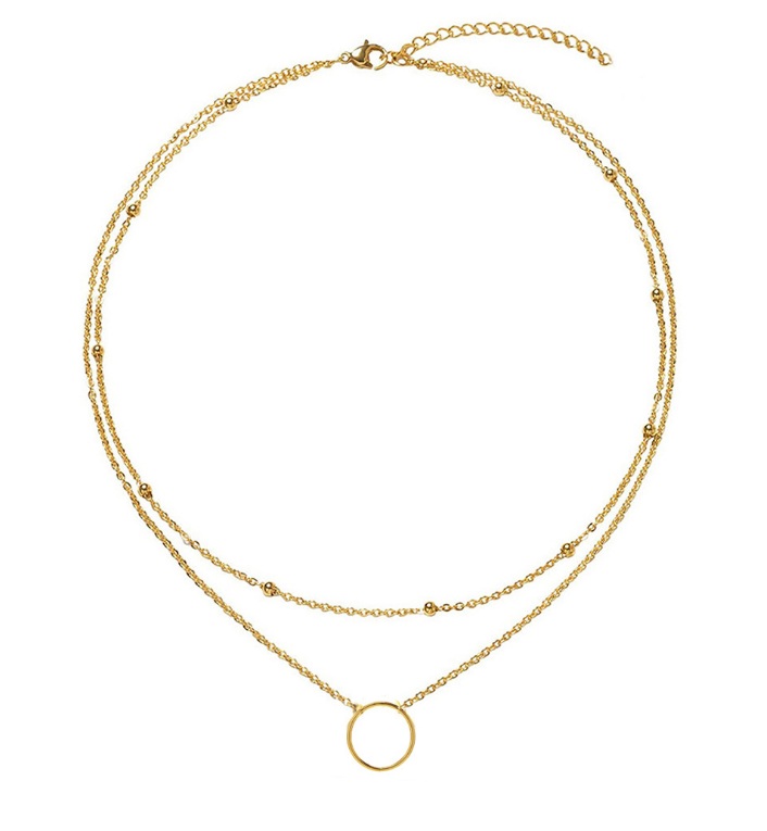 Gold Plated Charm Necklace 
